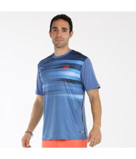 CAMISETA M/CORTA BULLPADEL MILAN AZUL ACERO 007
