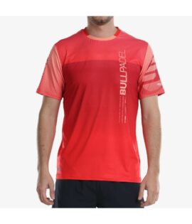 CAMISETA BULLPADEL NAURU CEREZA 2023
