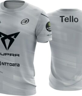 CAMISETA BULLPADEL ADULA GRIS JUAN TELLO SS24