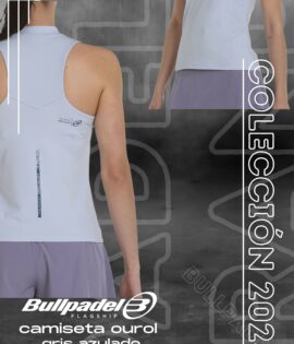 CAMISETA BULLPADEL OUROL 008 GRIS AZULADO