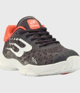 ZAPATILLAS BULLPADEL FLOW 24I GRIS OSCURO NARANJA