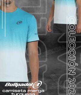 CAMISETA BULLPADEL MERGA 013 TURQUESA