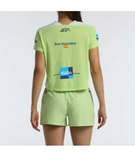 CAMISETA BULLPADEL BILMA BEA GONZALEZ 058 VERDE MANZANA