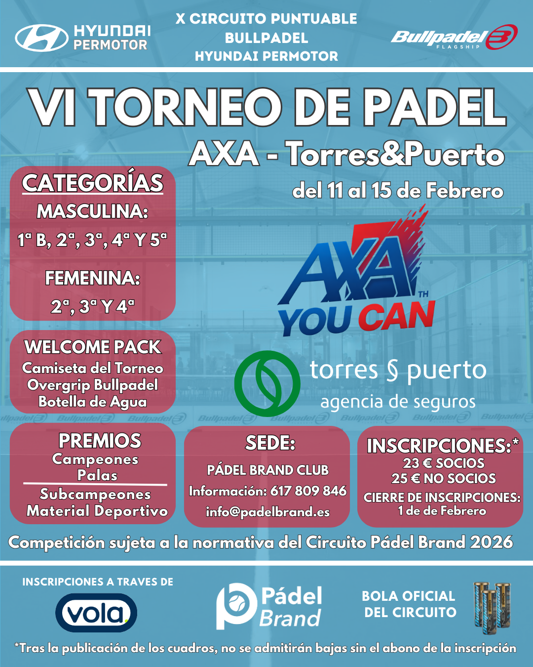 2ª Prueba X Circuito Bullpadel - Hyundai Permotor