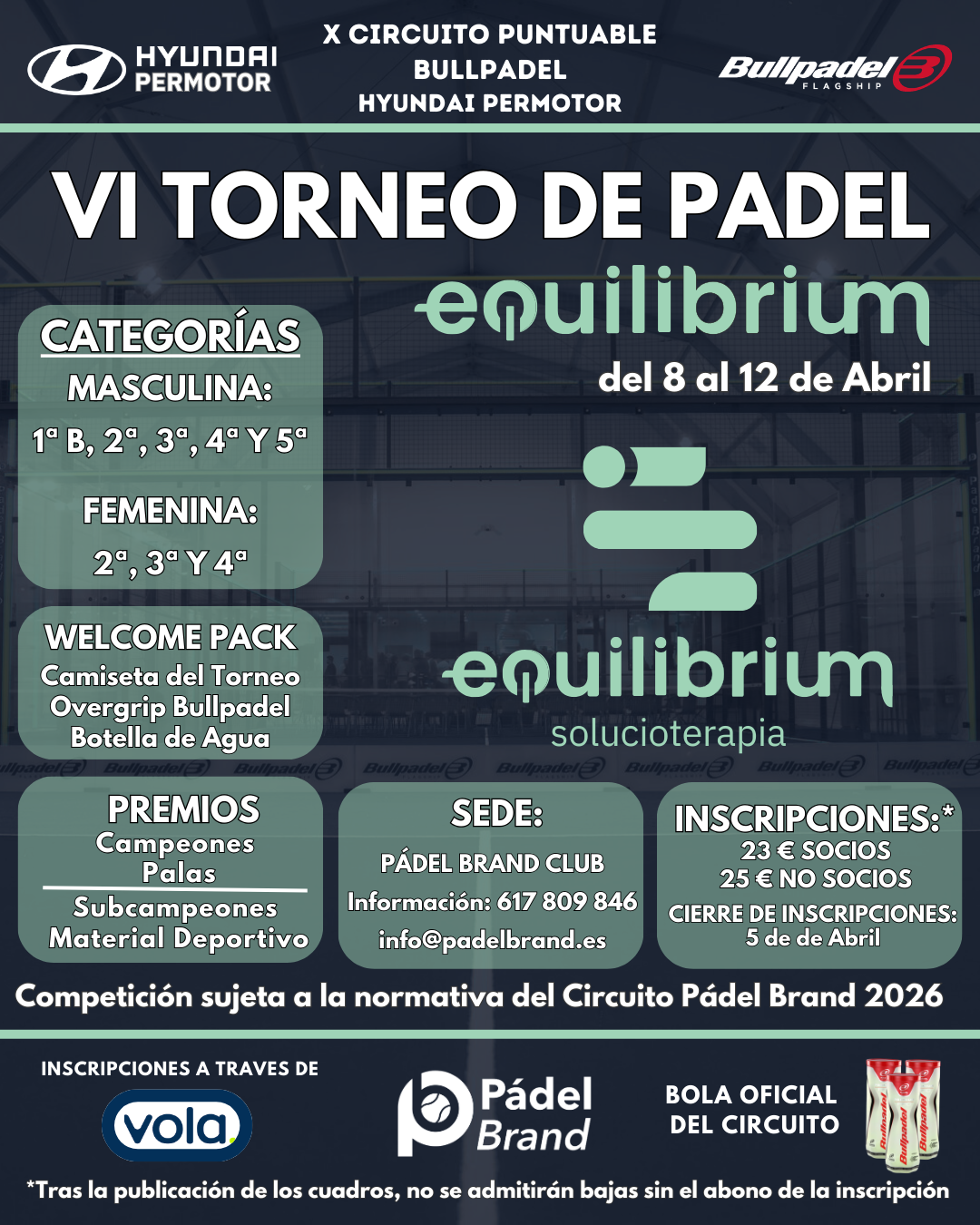 4ª Prueba  X Circuito Bullpadel - Hyundai Permotor